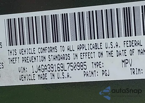 2009 Jeep Wrangler Unlimited X from USA, damaged, VIN 1J4GA39169L750985